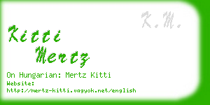 kitti mertz business card